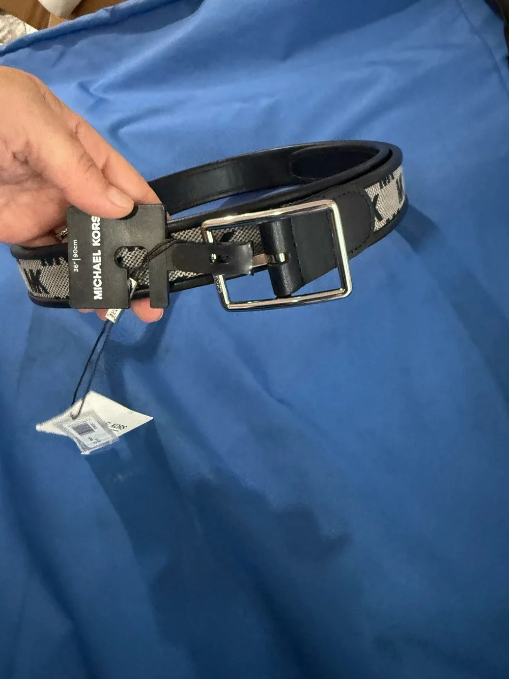 Michael Kors Hardware Logo Mens Reversible Belts 36